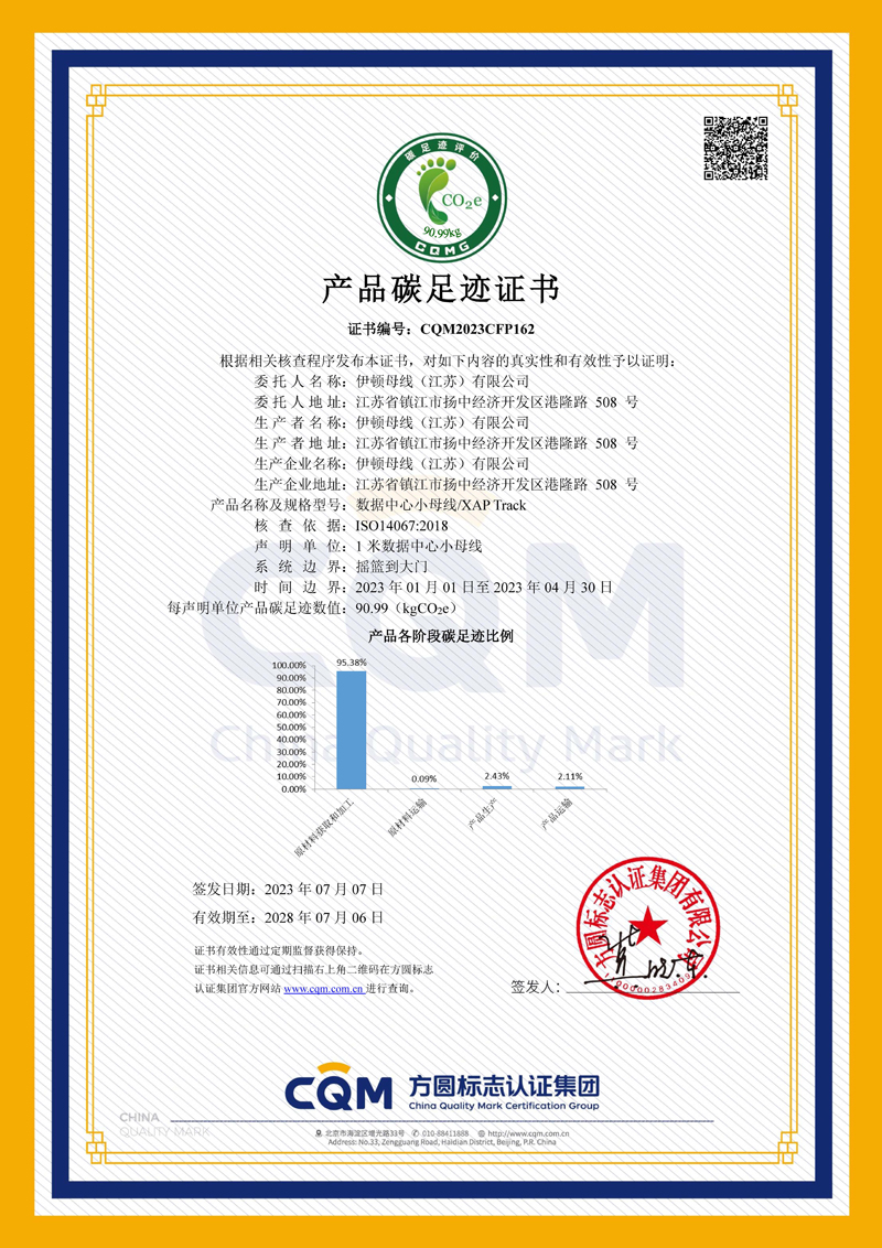 產(chǎn)品碳足跡證書